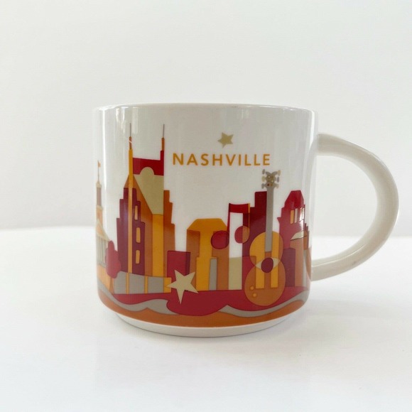 Starbucks Other - Starbucks 2015 You Are Here Collection Nashville Coffee Mug Cup Guitar Country